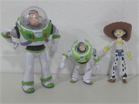 Three Toy Story Figures Tallest 12"