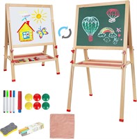 Adjustable Wooden Easel for Kids  3-8 Years