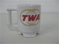 4" Vtg Frankoma TWA Coffee Mug