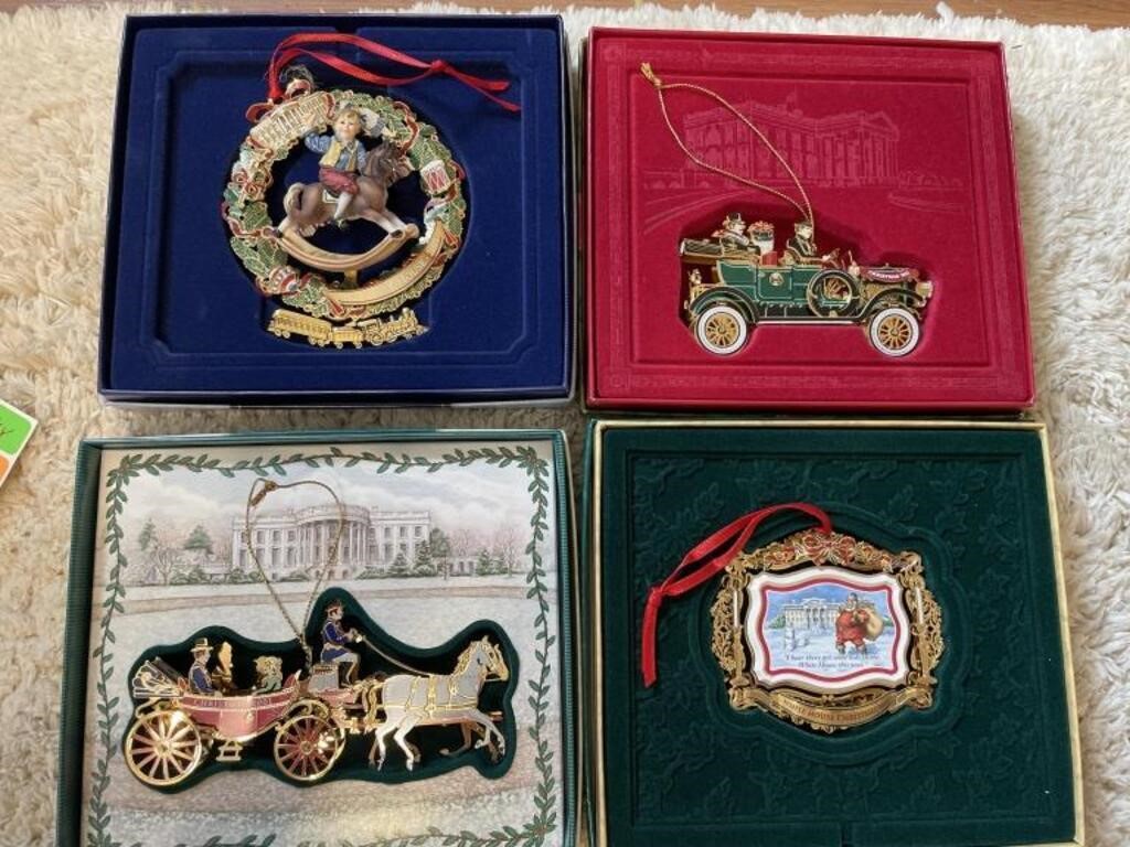4 White House historical ornaments 01–12