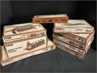 9 Tyco HO Scale Boxed NOS Kits.