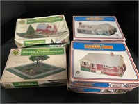 9 HO Scale Layout Boxed Buildings.