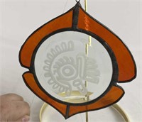 Stained Glass Etched Ornament