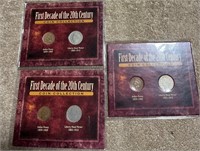 (3) First Decade of the 20th Century Coin Sets