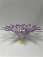 Vintage Murano Purple Art Glass Large Centerpiece