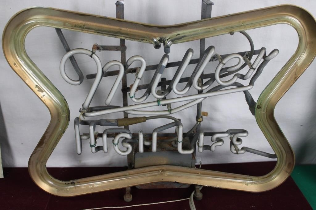 Early Miller High Life  Neon Pub Beer  Sign