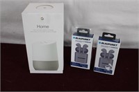 Google Home Speaker & Blaupunkt Wireless Ear Buds