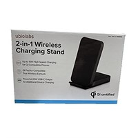 Ubio Labs 2-in-1 Wireless Charging Stand Black $27