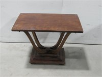 Vtg 16"x 26"x 19" Wood End Table Observed Wear