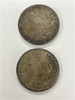 1884,1921 Silver Morgan Dollars.