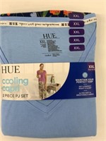 New HUE 2pc XXL Cooling Capri PJ Set Blue