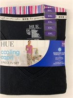 New HUE 2pc XXL Cooling Capri PJ Set Black