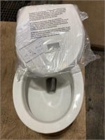 American Standard Toilet Bowl with Seat White, Tan