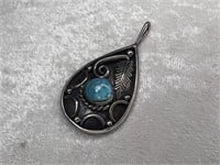 JIMMY VICTOR BEGAY NAVAJO TURQUOISE PENDANT
