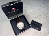 WENGER GENUINE SWISS ARMY MILITARY TIME MEN'S