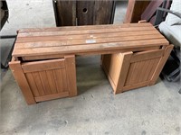 Wooden Planter Boxes/Bench.