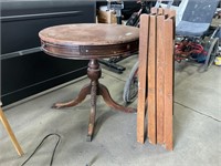 Antique Claw Foot Parlor Table , (4) Walnut