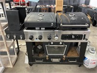 Pit Boss Gas & Charcoal Grill w/ Electric Oven.