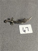 Sterling Sword Pin