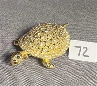 Swarovski Turtle Pin/Pendant