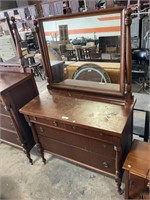 Antique Dresser W/ Mirror.