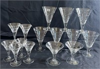 Rondo Crystal Cocktail Glasses