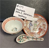 Antique 19th C. Porcelain Pottery