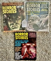 3 Volume I Issues of Horror Stories No. 3, 5 & 7 S