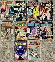 9 DC Comics & 1 Marvel Comic Various Horror Themed