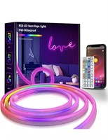 Neon Lights,16.4Ft RGB LED Neon Rope Light with...