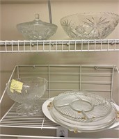 crystal platters candy dishes etc