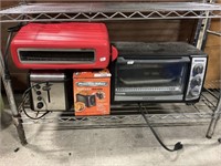 (3) Toasters, Black & Decker Toaster Oven.