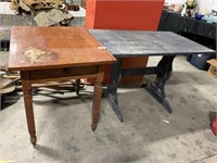 Rustic Country Table, Sturdy Tiger Oak Table.