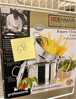denmark stainless steel cookware new in box