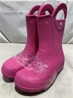 Crocs Kids Rain Boots Size J1 *Pre-owned