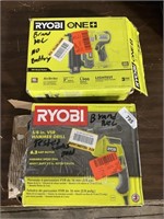 Ryobi Electric Drill & Battery Air Nailer.