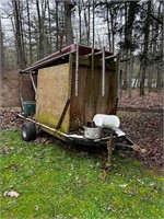 10ft Pull Behind Yard Trailer***