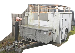 Tradies/camping trailer with gas hot water service