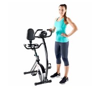 Marcy Foldable Exercise Bike with High-back Seat