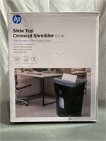 HP Slide Top Crosscut Shredder (Pre-owned,