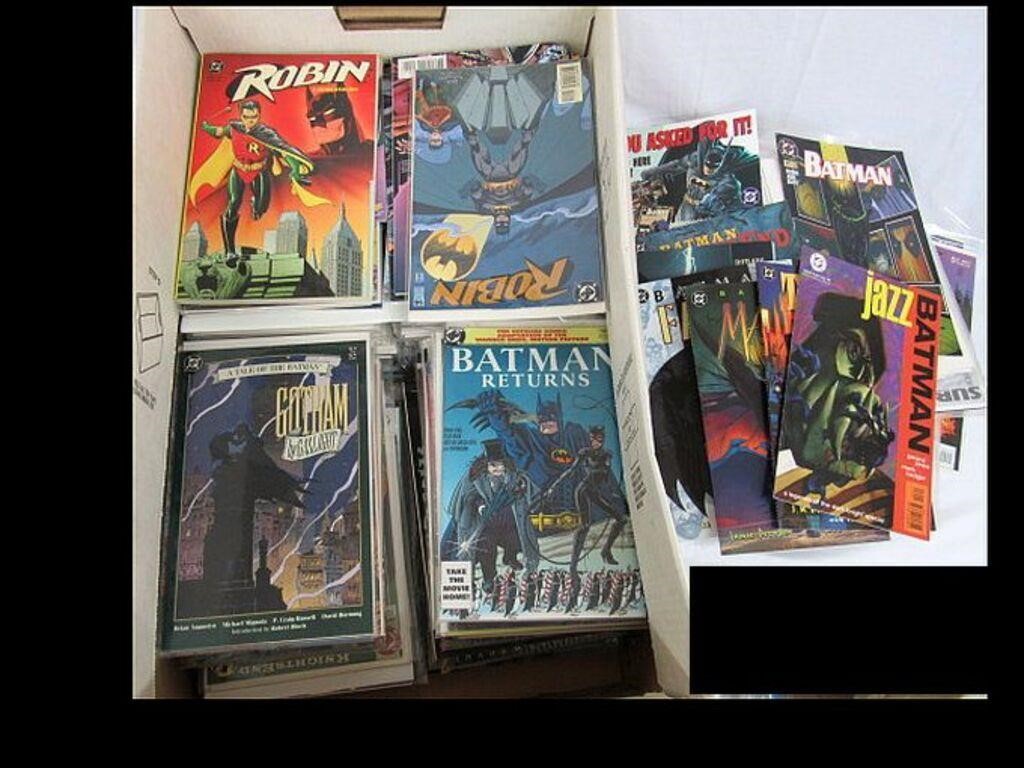 BOX WITH 100 PLUS BATMAN COMICS -VERY WELL KEPT