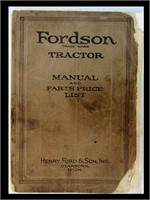 FORDSON TRACTOR MANUAL AND PARTS LIST