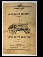 INSTRUCTIONS FOR OPERATING THE McCORMIC-DEERING