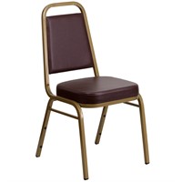 BrownBanquet Chair,20-1/4"L36"H,VinylSeat,Hercu...