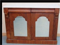 ANTIQUE1850'S -60'S EMPIRE STYLE MARBLE TOP ENTRY