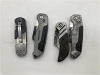 4 PACK Husky Folding Knives