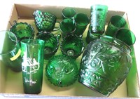 Emerald Green Vintage Glassware, NO SHIPPING