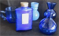 Blue Cobalt Glassware, NO SHIPPING
