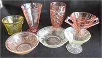 Assorted Depression Glass. NO SHIPPING