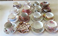 Sixteen (16) Cups and Saucers, Good Old Ones